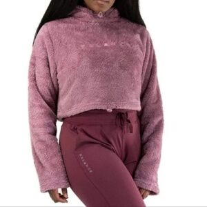 Balance Athletica Sherpa Cropped Hoodie - Mauve